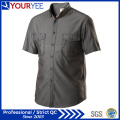 Venta al por mayor de camisas de trabajo mecánico de manga corta Workwear (YWS112)